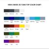 tank top color chart - YuYu Hakusho Shop