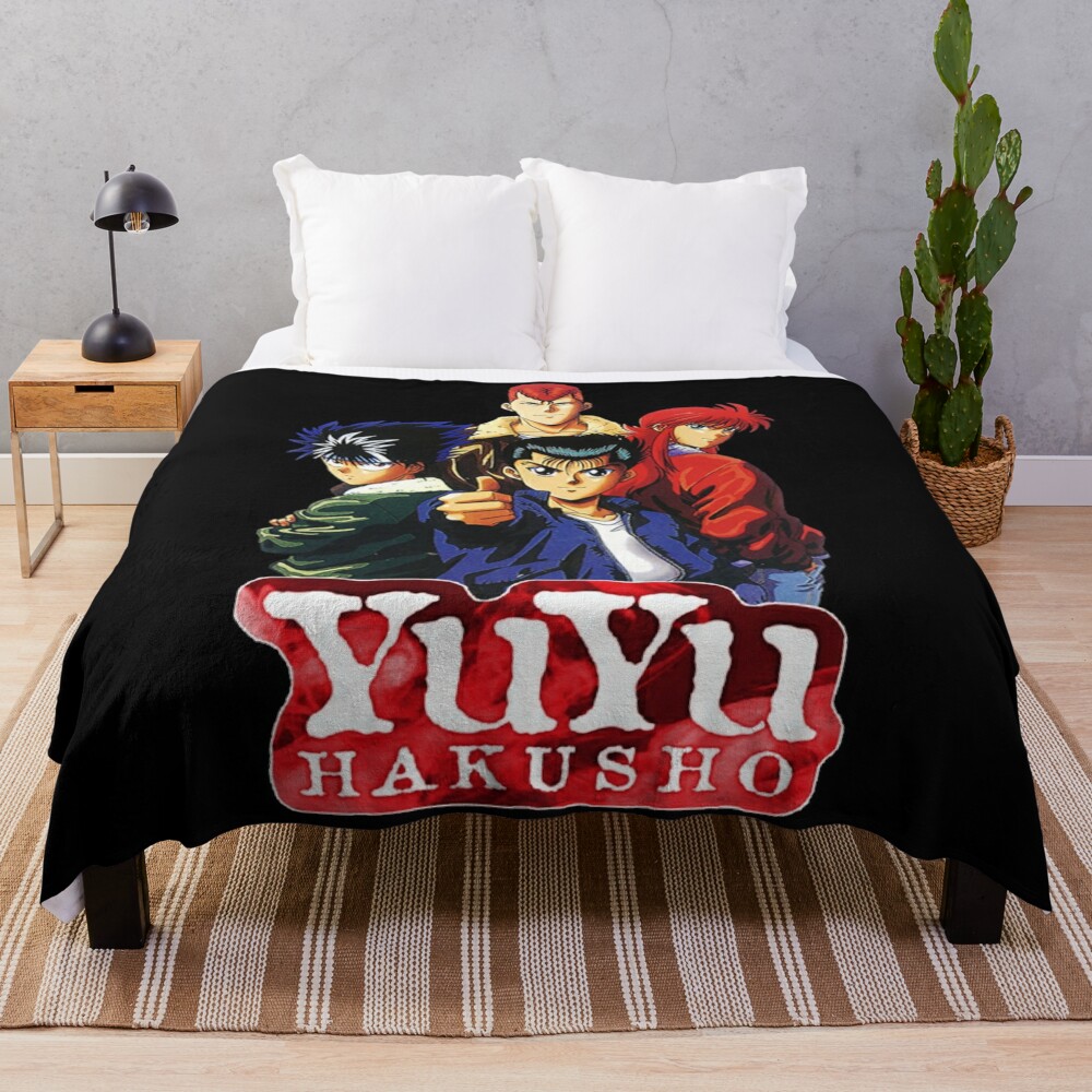 Love Yu Hakusho Anime Characters Design Throw Blanket - YuYu Hakusho Shop