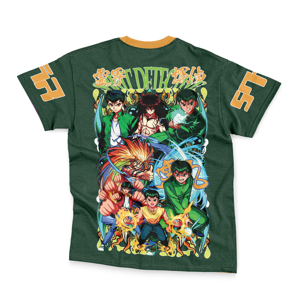 yusuke Streetwear T Shirt Back wrinkly - YuYu Hakusho Shop