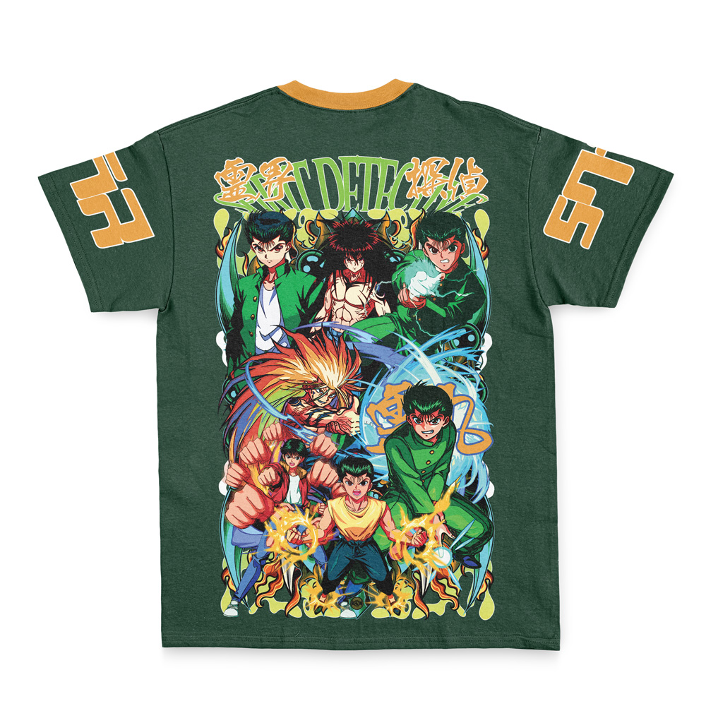 yusuke Streetwear T Shirt Back - YuYu Hakusho Shop