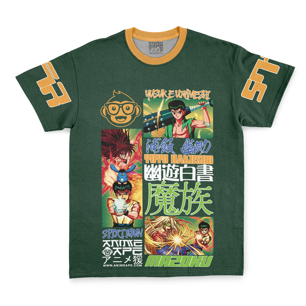 yusuke Streetwear T Shirt Front - YuYu Hakusho Shop